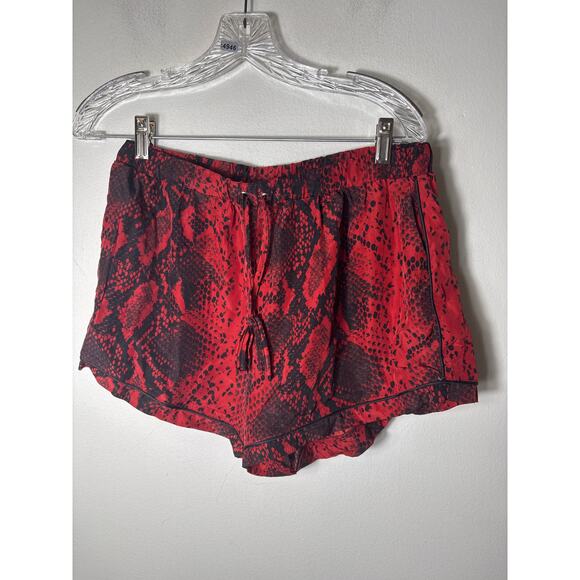 Buddy Love Black and Red Snake Print PJ Set Sz L - Picture 2 of 2